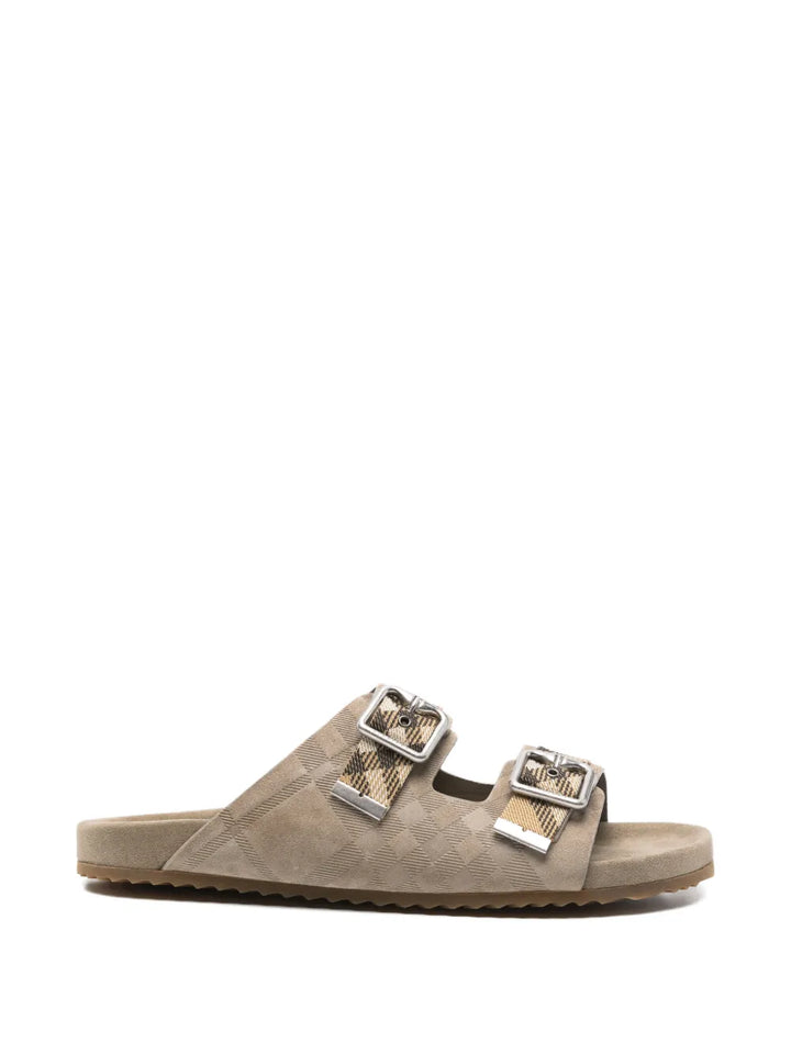 Burberry Check suede Urchin Sandals