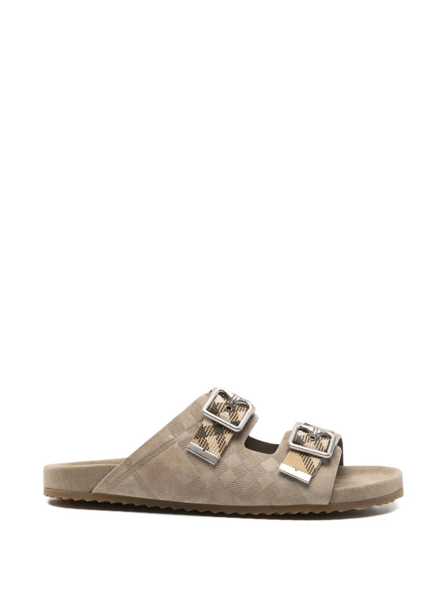 Burberry Check suede Urchin Sandals