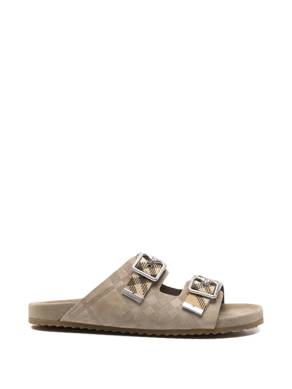 Burberry Check suede Urchin Sandals
