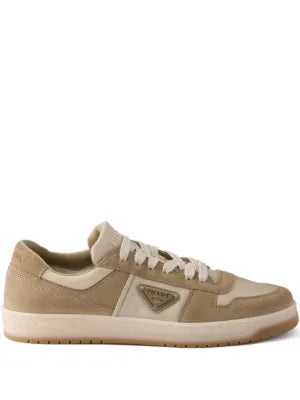 Prada suede-panelled sneakers