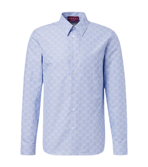 Gucci GG cotton and silk jacquard shirt