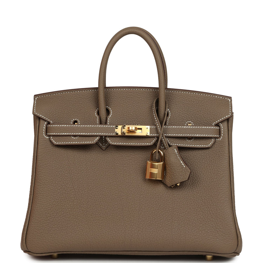 Hermès Birkin 25 Etoupe Togo Gold Hardware