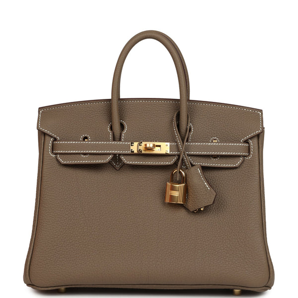 Hermès Birkin 25 Etoupe Togo Gold Hardware