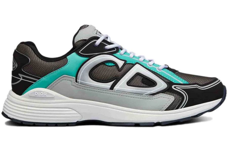 DIOR B30 Anthracite Gray Turquoise Sneaker