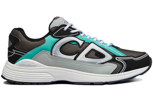 DIOR B30 Anthracite Gray Turquoise Sneaker