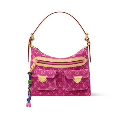 Louis Vuitton Baggy Fuchsia Monogram Denim