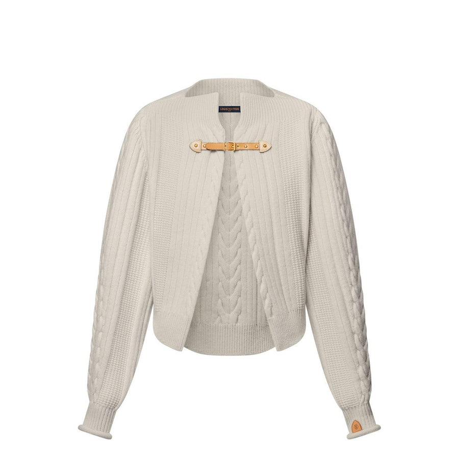Louis Vuitton 1AGPR1 Cable Knit Strap Cardigan