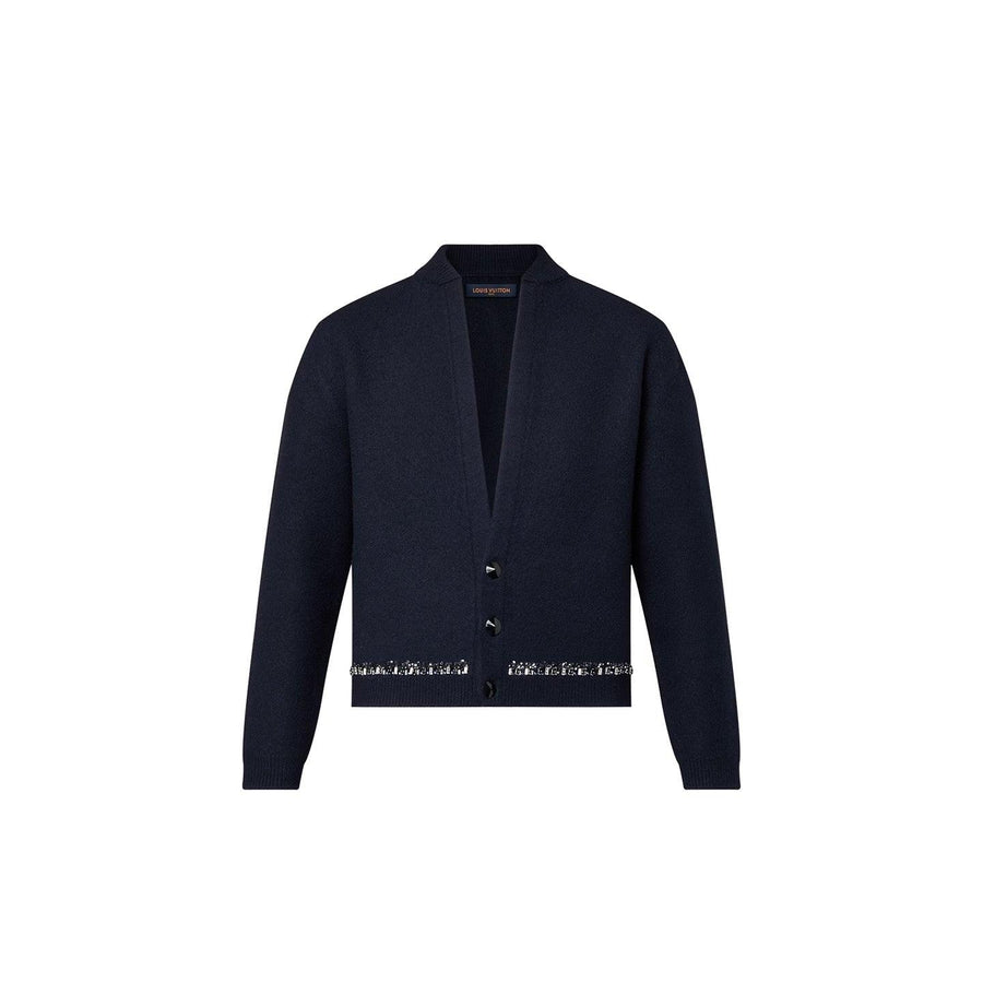 Cárdigan de punto con ribete de cuentas de Louis Vuitton