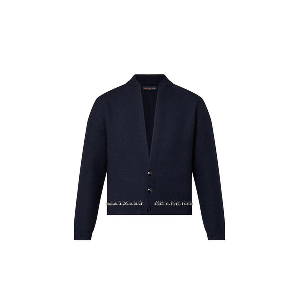 Cárdigan de punto con ribete de cuentas de Louis Vuitton