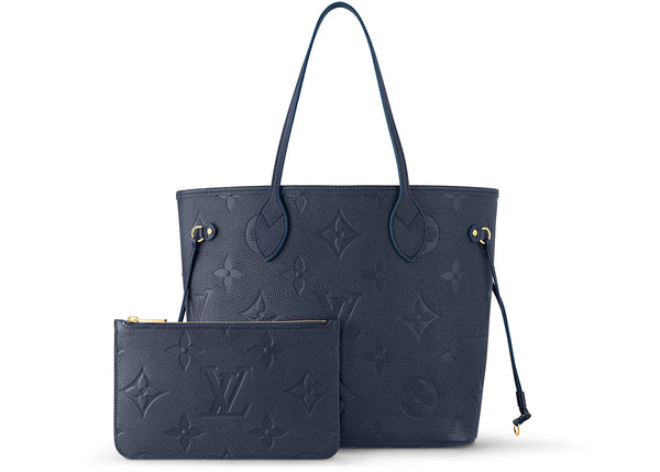 Louis Vuitton Neverfull MM Navy Tote