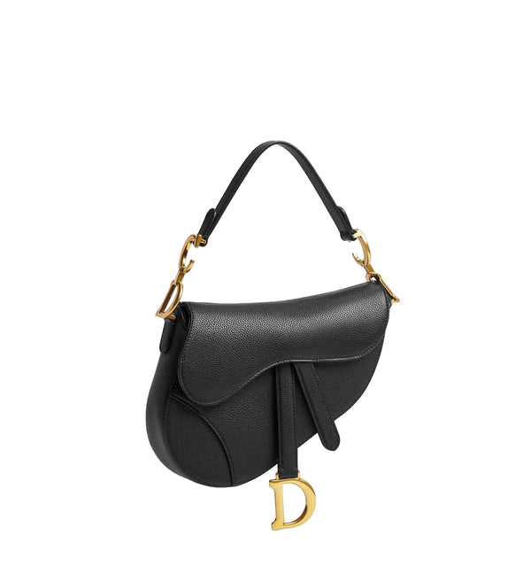Dior Black Small Saddle Bag with Strap