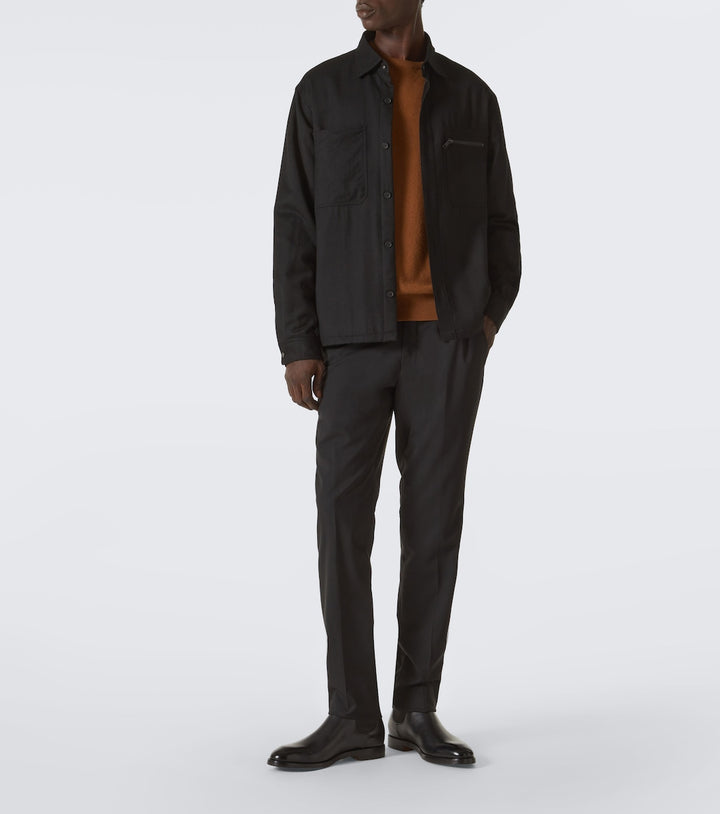 Zegna Leather Chelsea boots