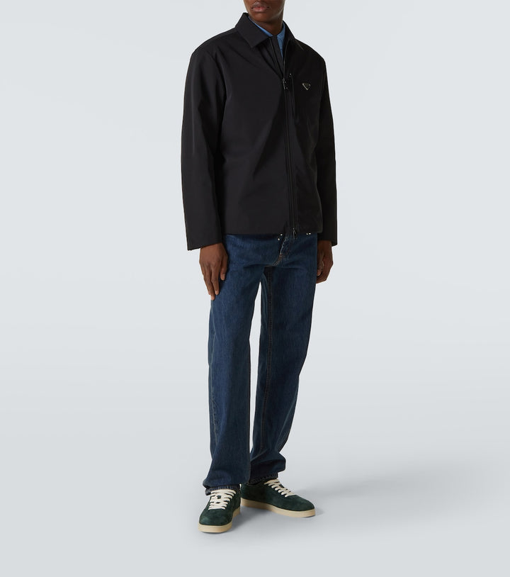 Lane logo suede sneakers