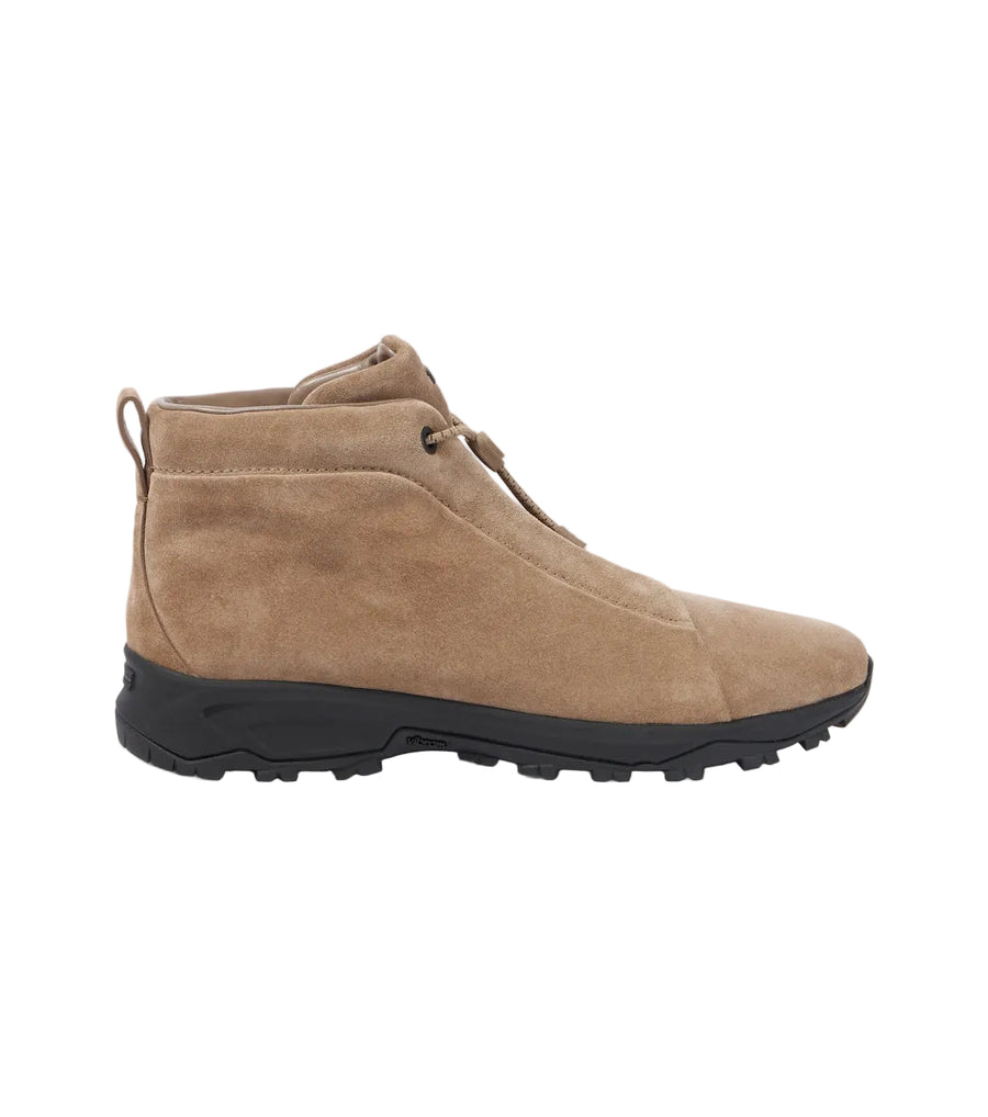 Zegna Triple Stitch suede high-top sneakers
