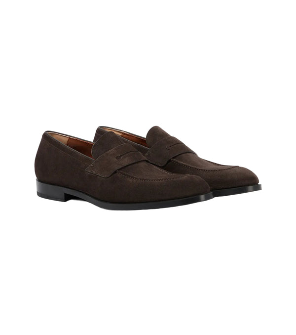 Zegna Suede penny loafers
