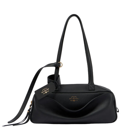 Balenciaga Carrie Small leather bowling bag