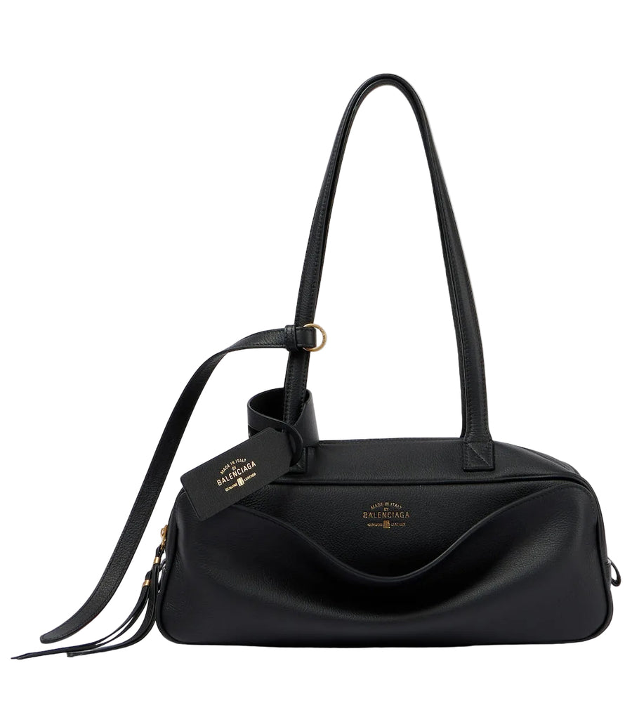 Balenciaga Carrie Small leather bowling bag
