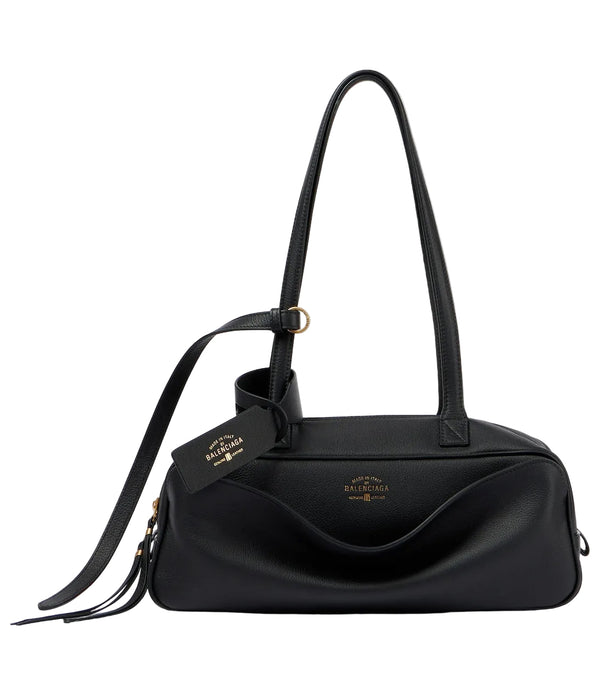 Balenciaga Carrie Small leather bowling bag