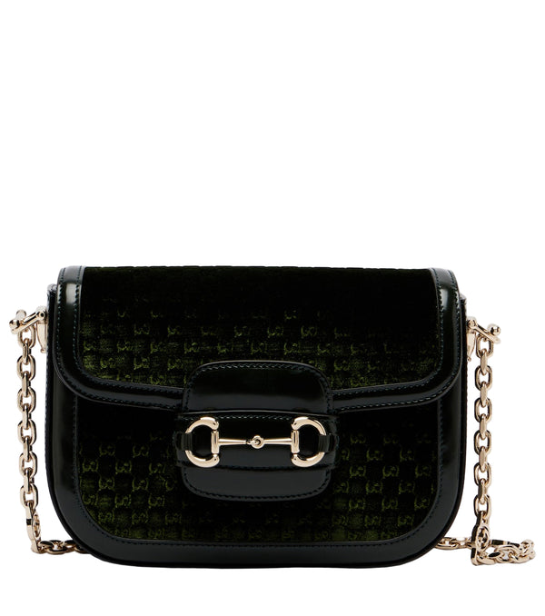 Gucci Horsebit 1955 Small velvet shoulder bag