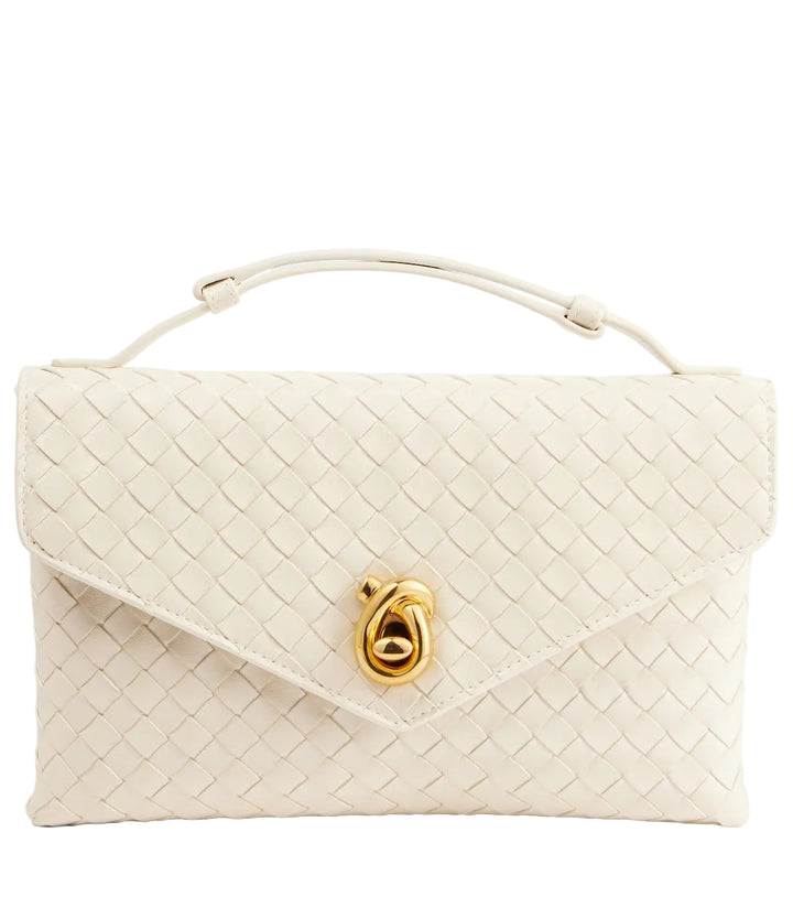 Bottega Veneta Knot Lock Intrecciato leather top-handle bag