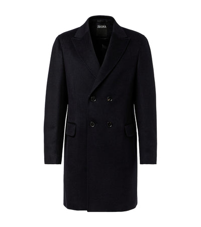 Wool and cashmere-blend coat