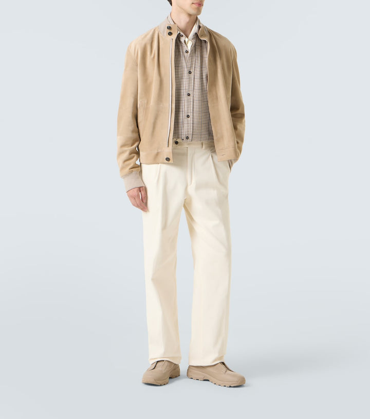 Monte Triple Stitch suede sneakers