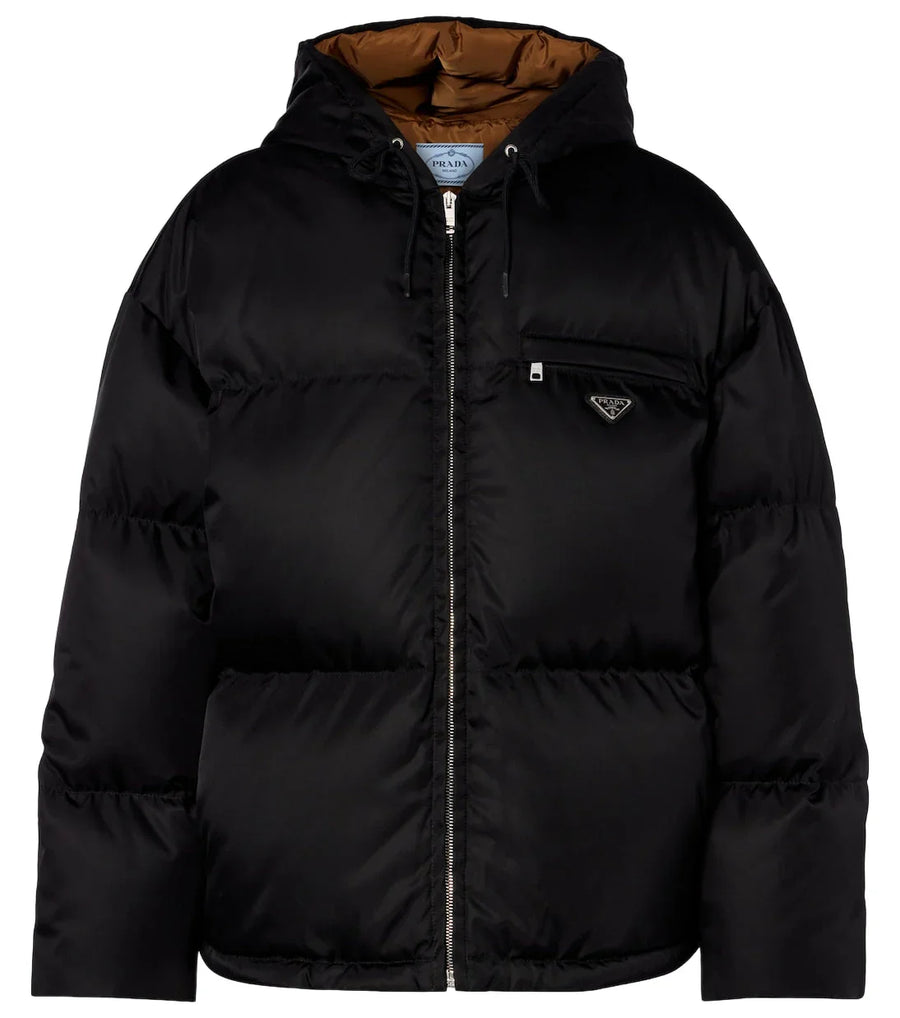 Prada Re-nylon logo down jacket