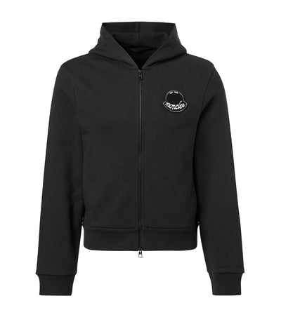 Logo cotton jersey hoodie