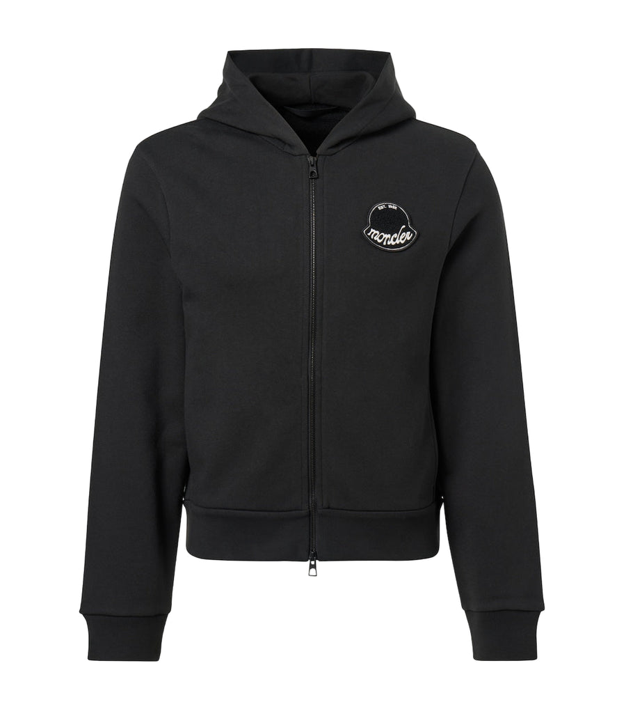 Moncler Logo cotton jersey hoodie