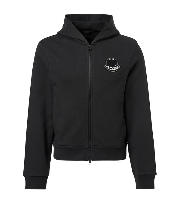 Moncler Logo cotton jersey hoodie