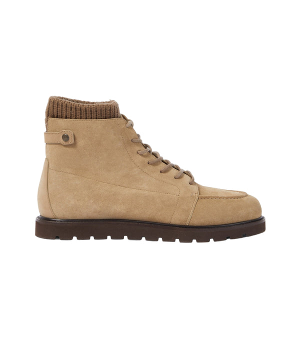 Loro Piana Verbier suede lace-up boots