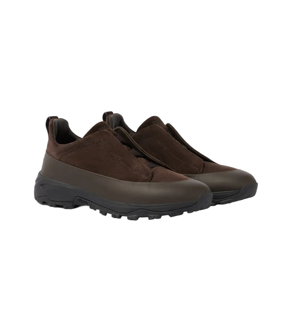 Zegna Triple Stitch Monte suede sneakers