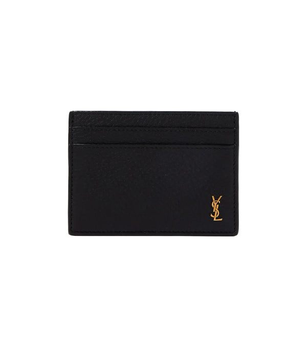 Saint Laurent Tiny Cassandre leather card holder