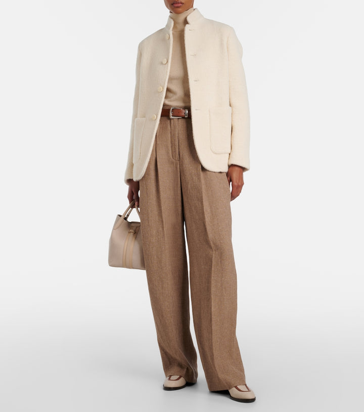 Spagna alpaca, wool, and silk jacket