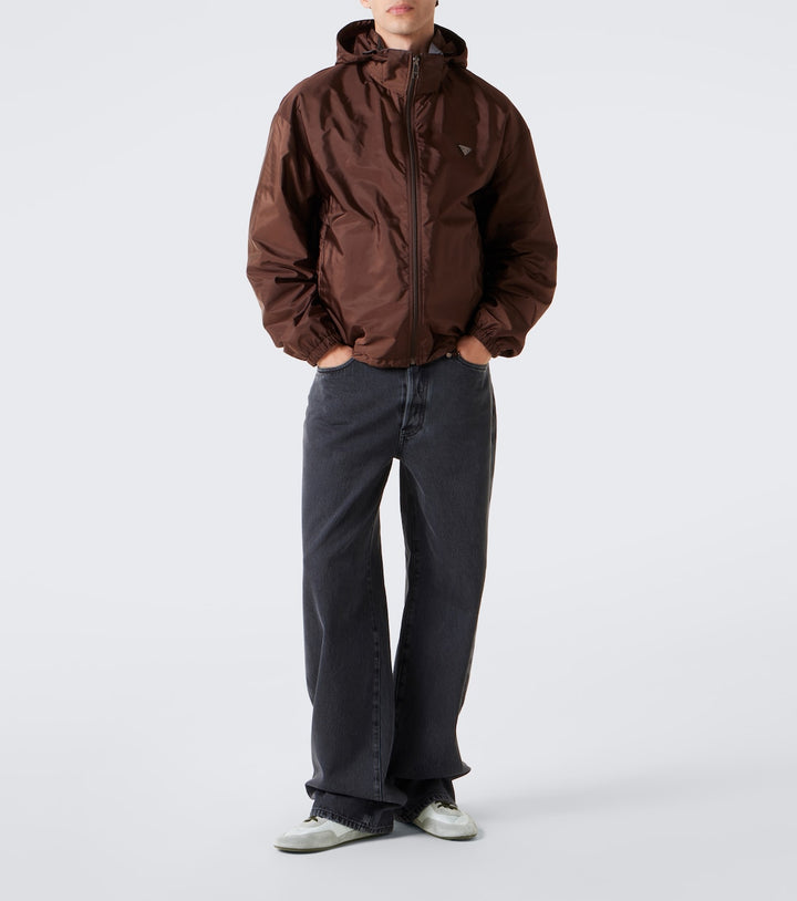 Collapse Re-Nylon and suede sneakers
