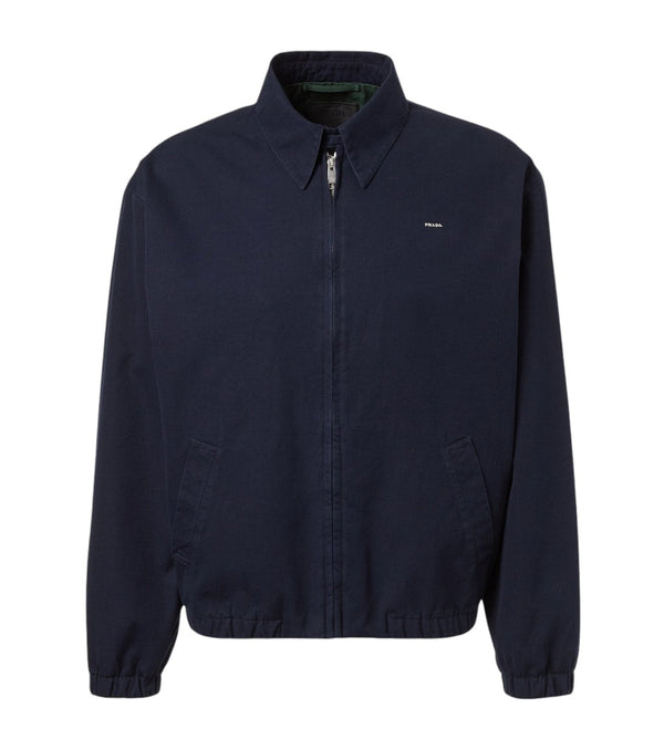 Prada Logo cotton blouson jacket