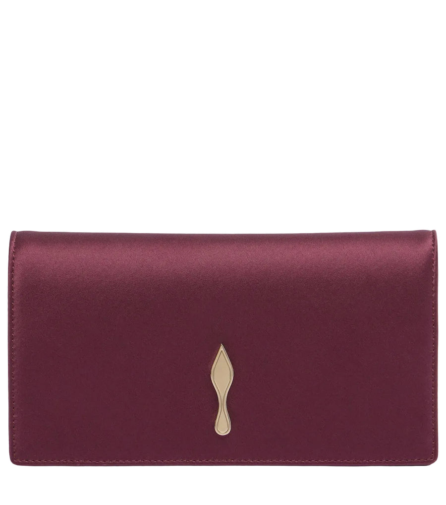 Christian Louboutin Bettina crêpe satin clutch