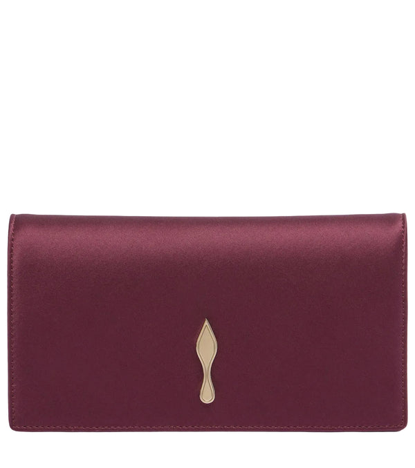 Christian Louboutin Bettina crêpe satin clutch