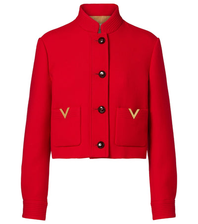VGold wool and silk jacket | Valentino