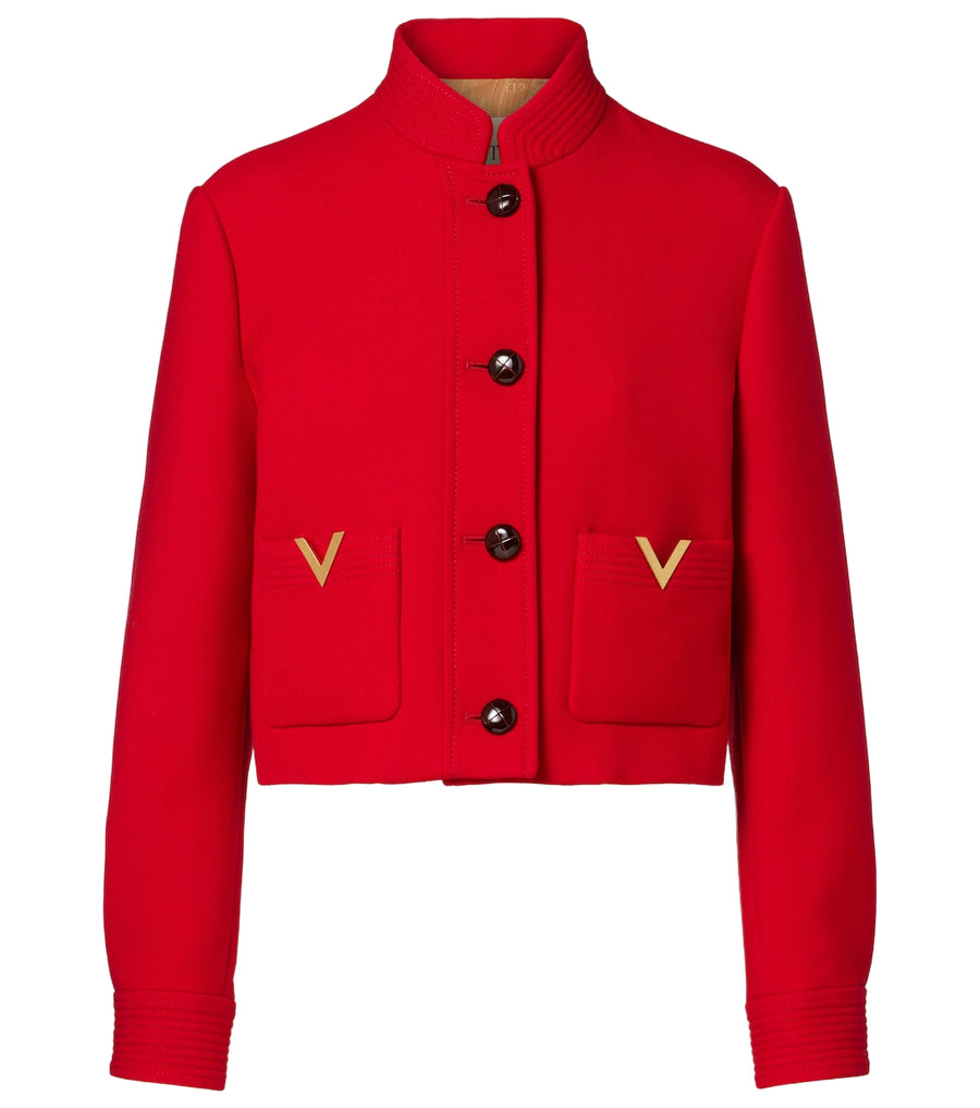 Valentino VGold wool and silk jacket