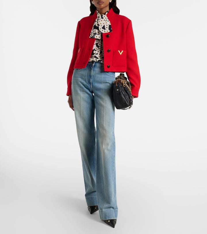 VGold wool and silk jacket | Valentino