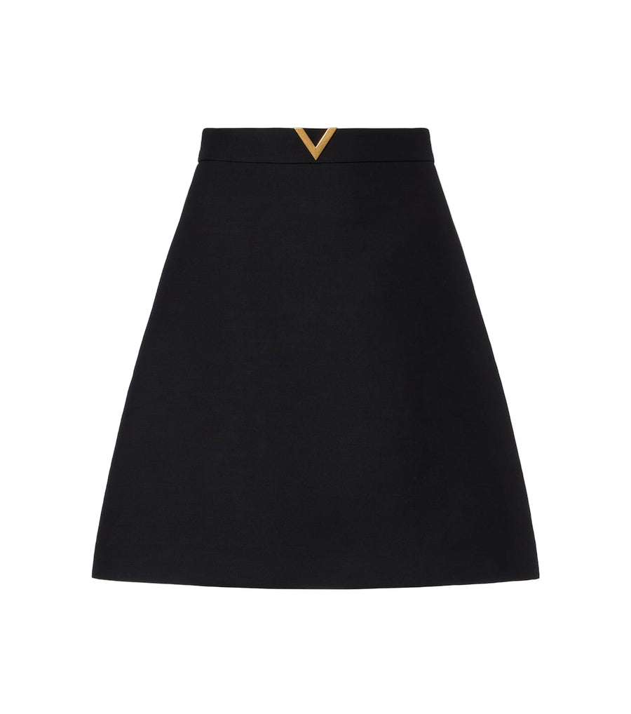 Valentino Crepe Couture VGold miniskirt