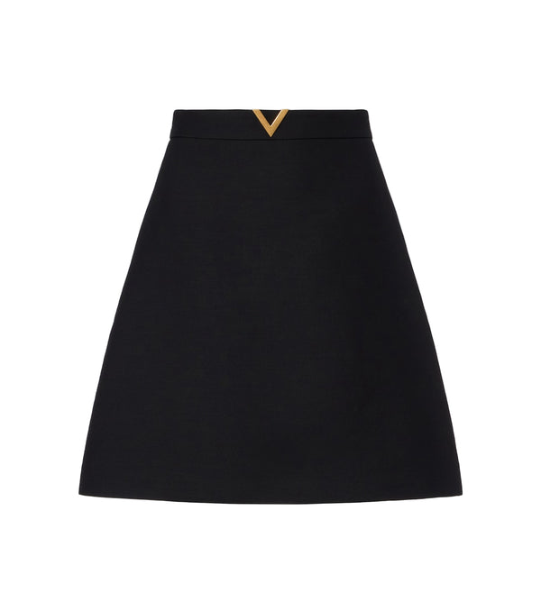 Valentino Crepe Couture VGold miniskirt
