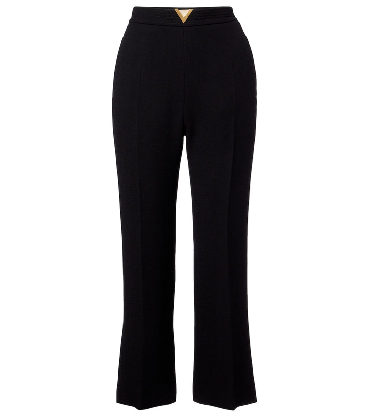 VGold virgin wool crêpe straight pants