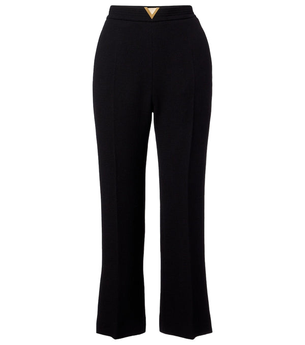 Valentino VGold virgin wool crêpe straight pants