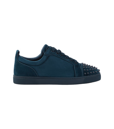 Louis Junior Spikes embellished suede sneakers | Christian Louboutin