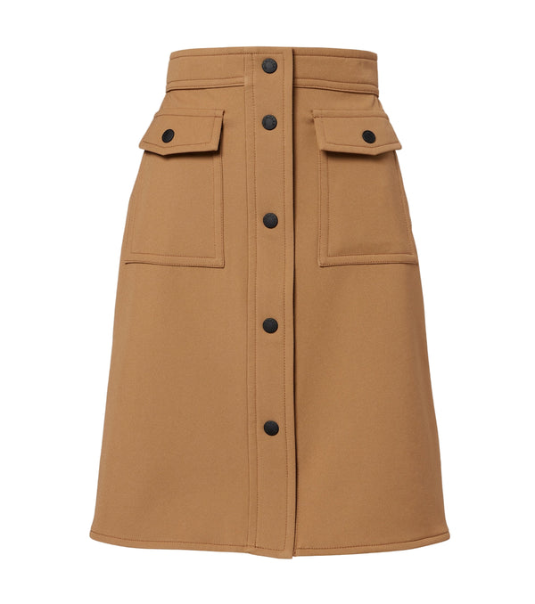 Moncler Grenoble High-rise midi skirt