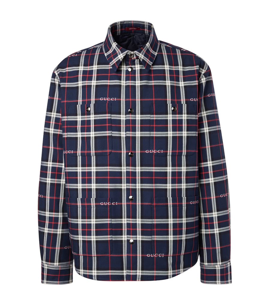 Gucci Plaid cotton shirt