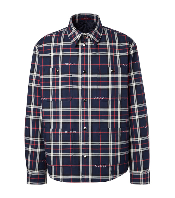 Gucci Plaid cotton shirt