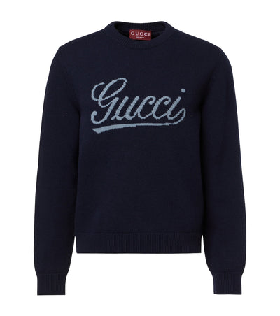 Logo wool sweater